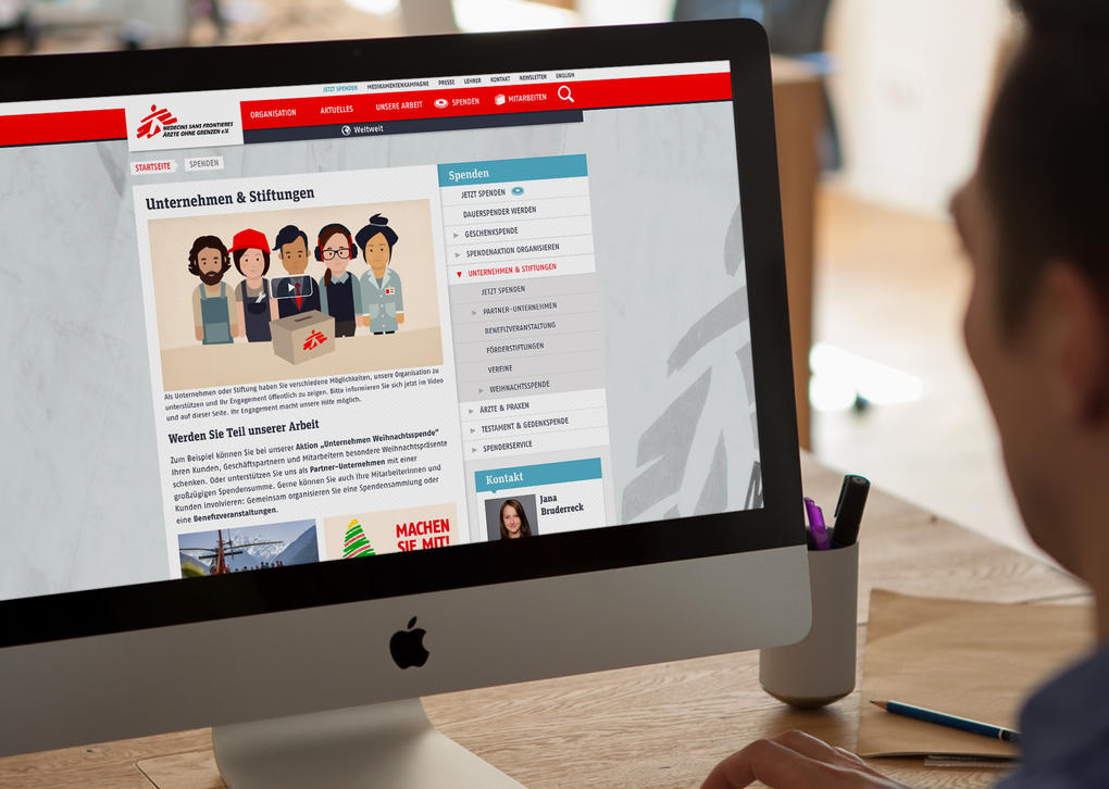 Projektaufbereitung für die Spenden-Animationen für Ärzte ohne Grenzen