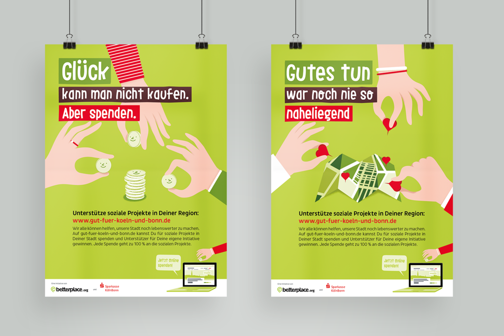 "Gut für ..."-Kampagne vom betterplace.org und den Sparkassen "Gut für ..."-Kampagne vom betterplace.org und den Sparkassen