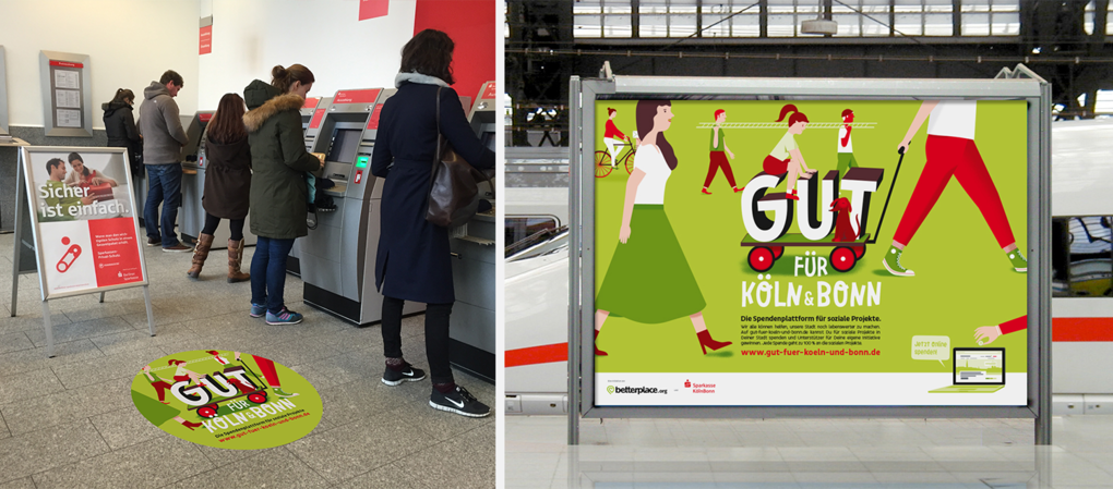 "Gut für ..."-Kampagne vom betterplace.org und den Sparkassen "Gut für ..."-Kampagne vom betterplace.org und den Sparkassen
