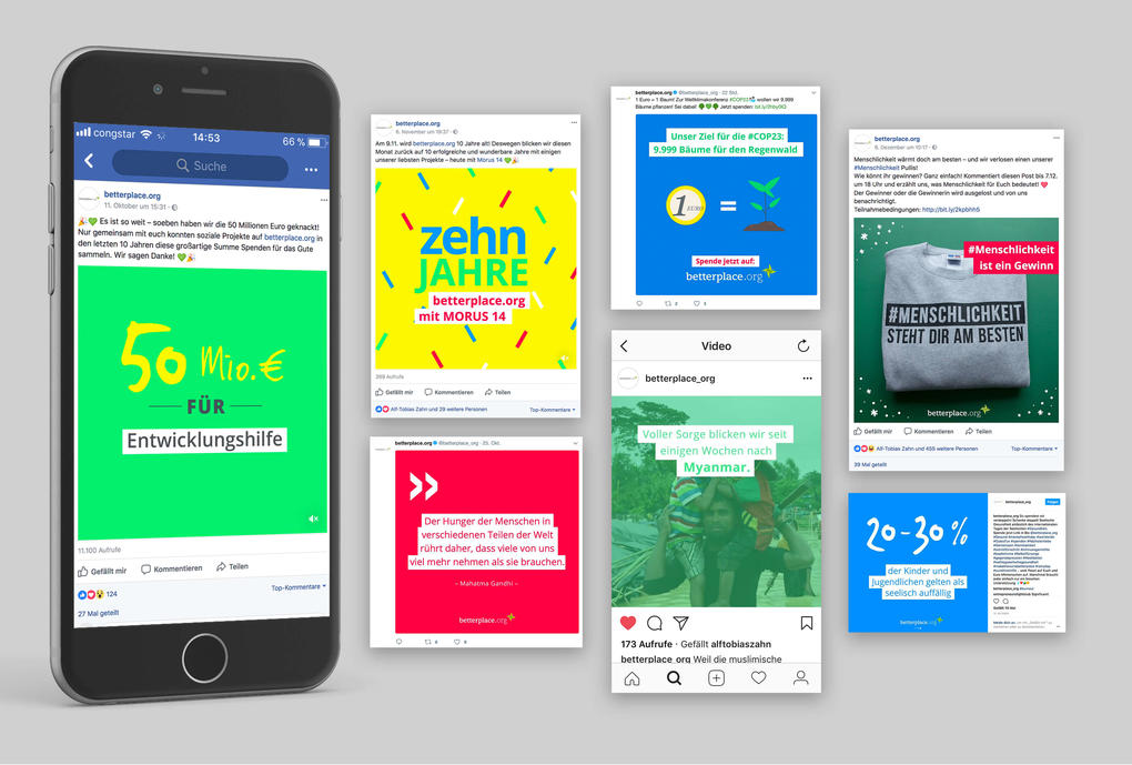 Social Media Engagement für betterplace.org Social Media Engagement für betterplace.org