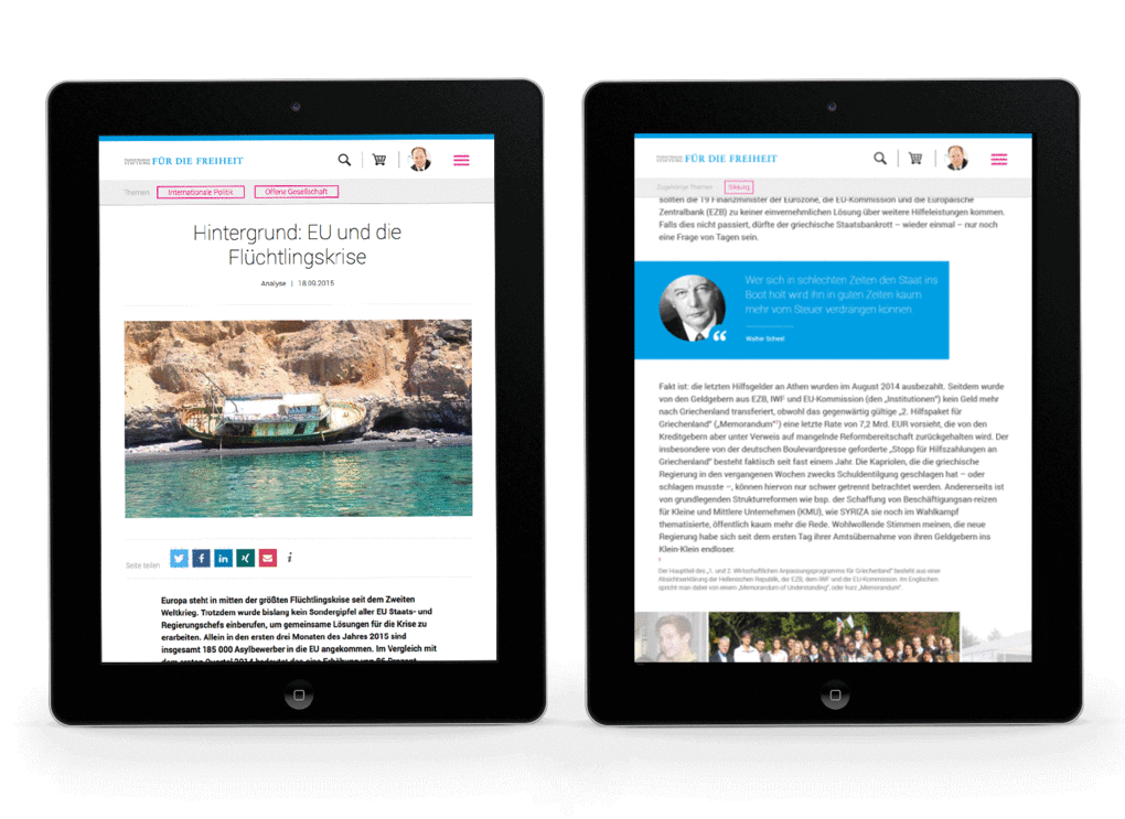 Projektaufbereitung Website-Relaunch für Friedrich-Naumann-Stiftung Projektaufbereitung Website-Relaunch für Friedrich-Naumann-Stiftung