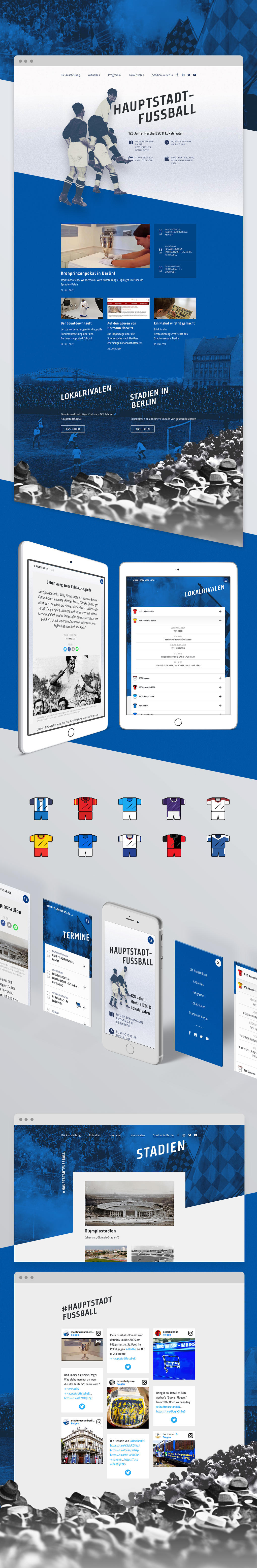 Projektaufbereitung für die Ausstellung "Hauptstadtfussball" des Stadtmuseums Berlin Projektaufbereitung für die Ausstellung "Hauptstadtfussball" des Stadtmuseums Berlin