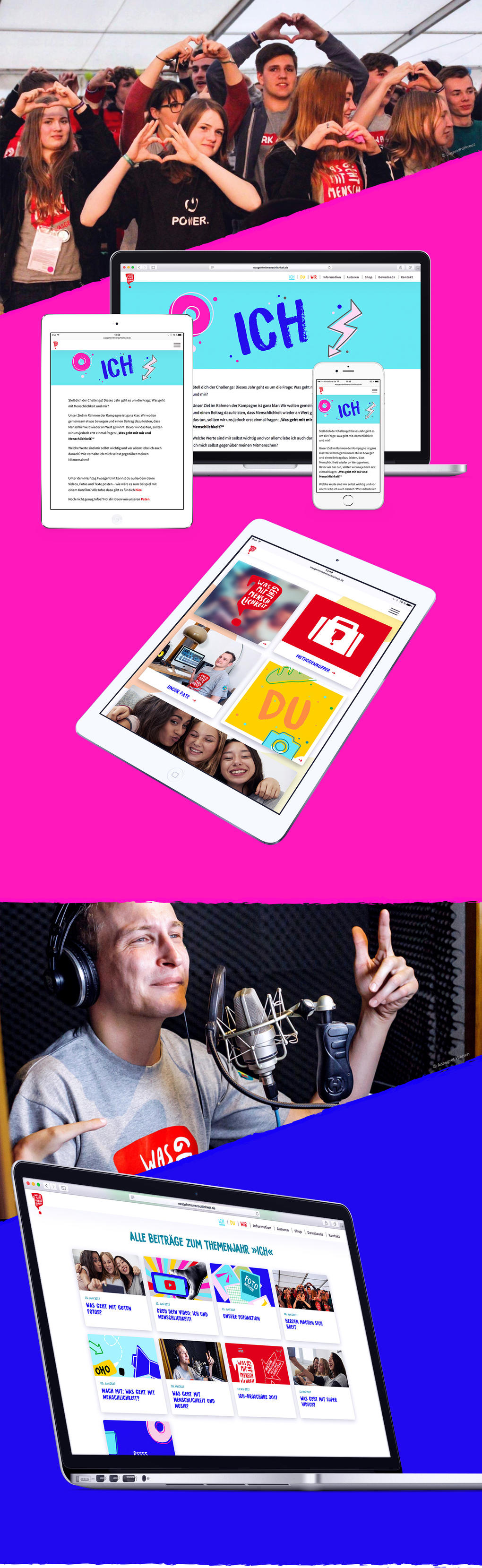 Website "Was geht mit Menschlichkeit" Website "Was geht mit Menschlichkeit"