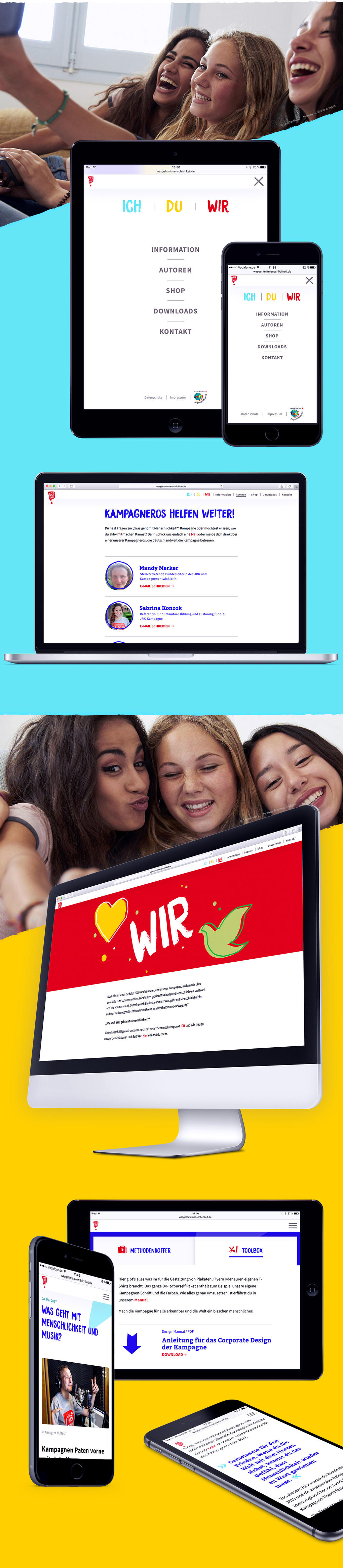 Website "Was geht mit Menschlichkeit" Website "Was geht mit Menschlichkeit"