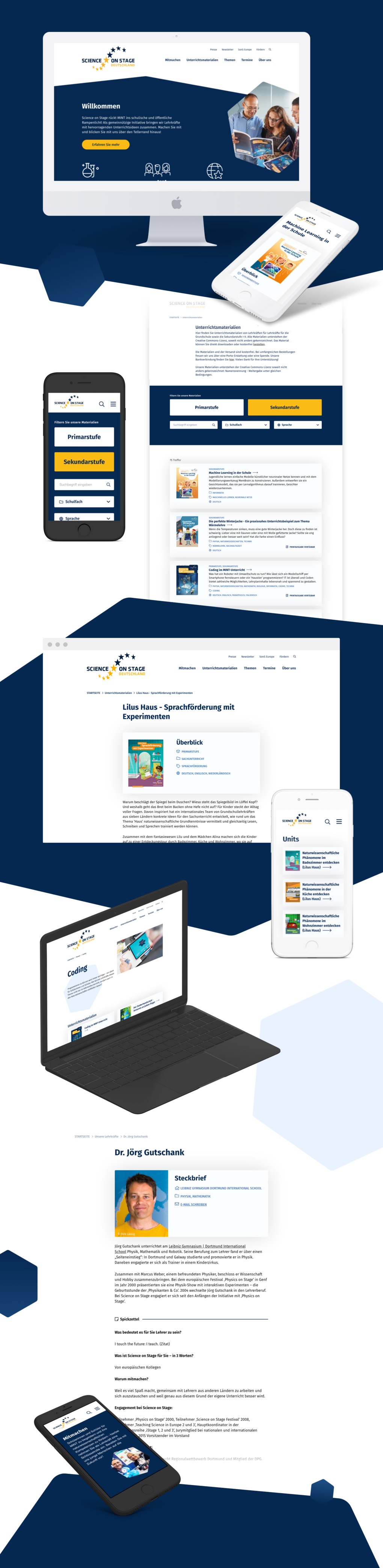 Projektaufbereitung für den Website-Relaunch von Science on Stage Deutschland e.V.